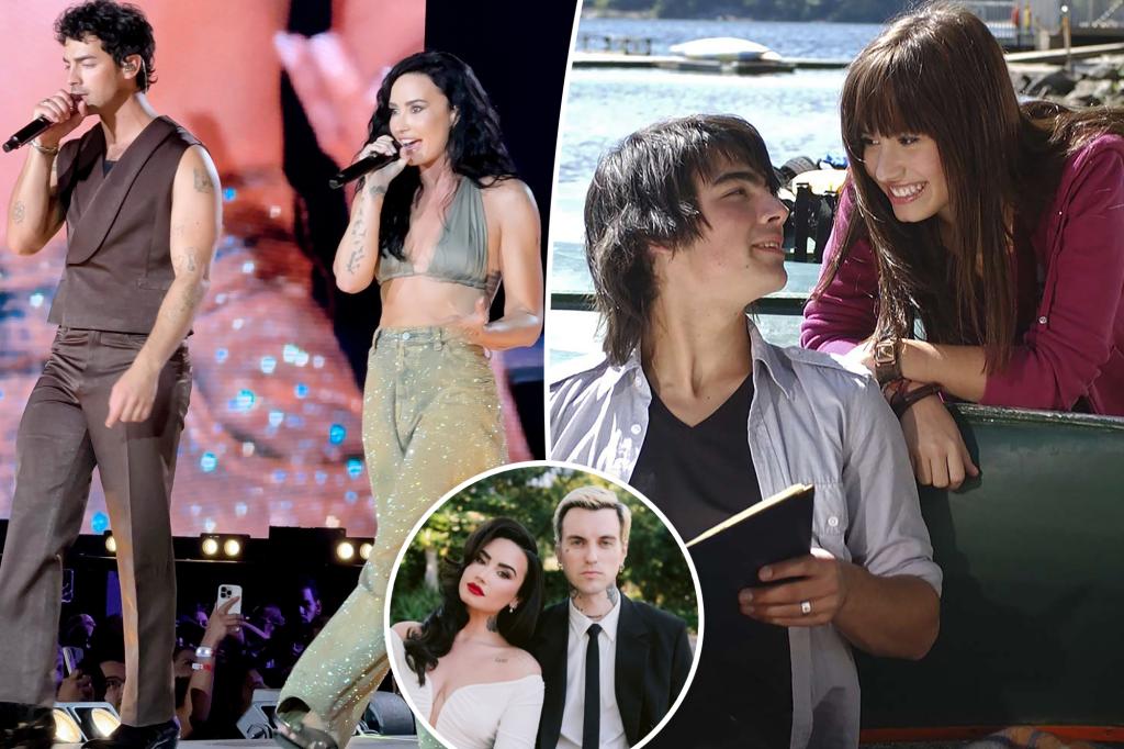 Exes Joe Jonas and Demi Lovato reunite for ‘Camp Rock’ performance