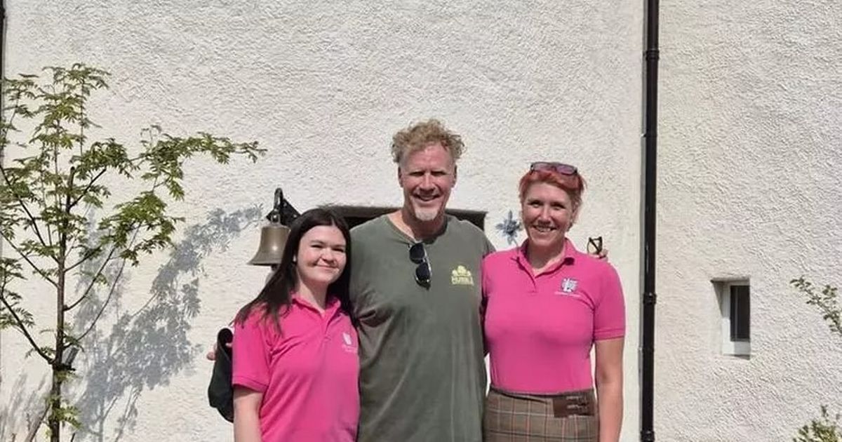 Starul de film Will Ferrell impresionează personalul de la o atracție turistică din Scoția