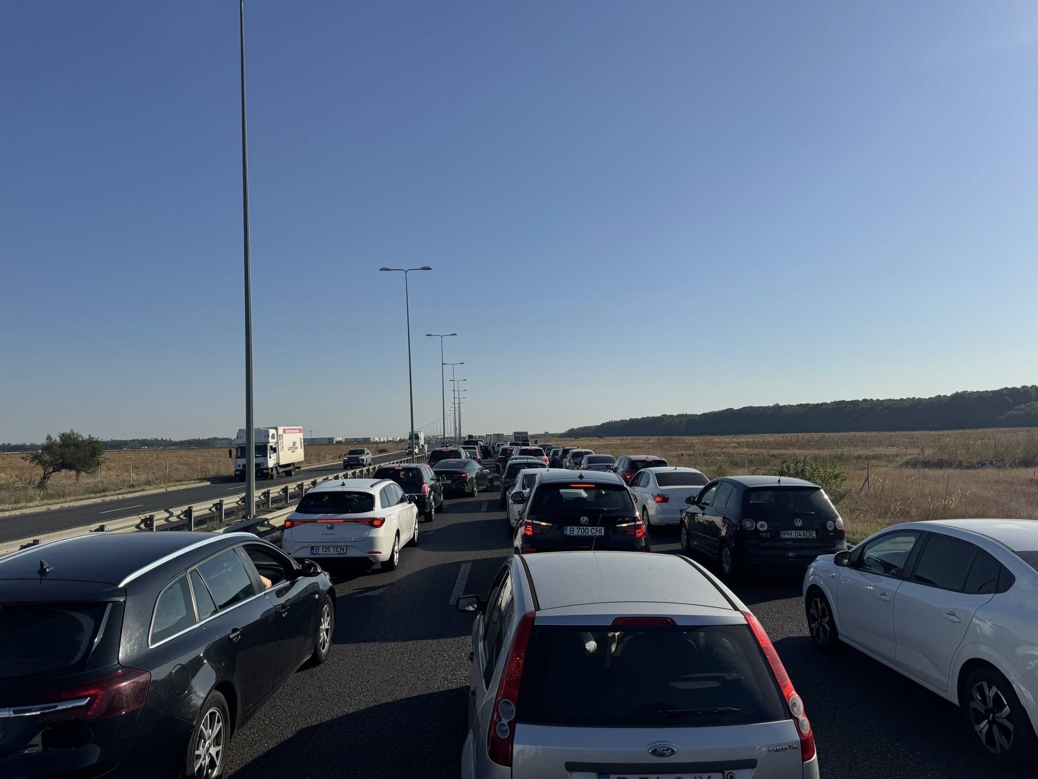 Accident pe Autostrada A3 în această dimineață de vineri. Traficul spre Ploiești a fost blocat temporar.