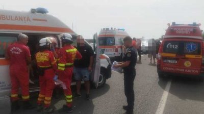 Urmează o reformulare a textului dat: “Județul Ialomița: Coliziune gravă implicând opt indivizi, printre care și tineri, în zona Coșereni; a intrat în vigoare Planul de Urgență Maximă.”