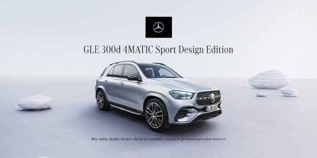 Vrei un cadou deosebit? Alege un Mercedes-Benz GLE 300d 4MATIC Sport Design Edition, disponibil de la 630 € plus TVA sau 762 € cu TVA inclus, plătit prin leasing financiar lunar. Solicită oferta acum.ea noastră”