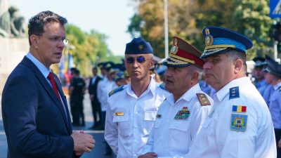 Ministrul Apărării Ionuț Moșteanu despre drona rusească: piloții avioanelor F-16 au avut contact vizual și radar intermitent cu ținta, dar au ales să nu tragă după ce au considerat riscurile colateraleea noastră”