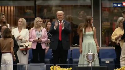 Începerea ultimei faze a US Open amânată din motive de siguranță, cu Donald Trump primit cu ovații, dar și huiduit de spectatoriea noastră”