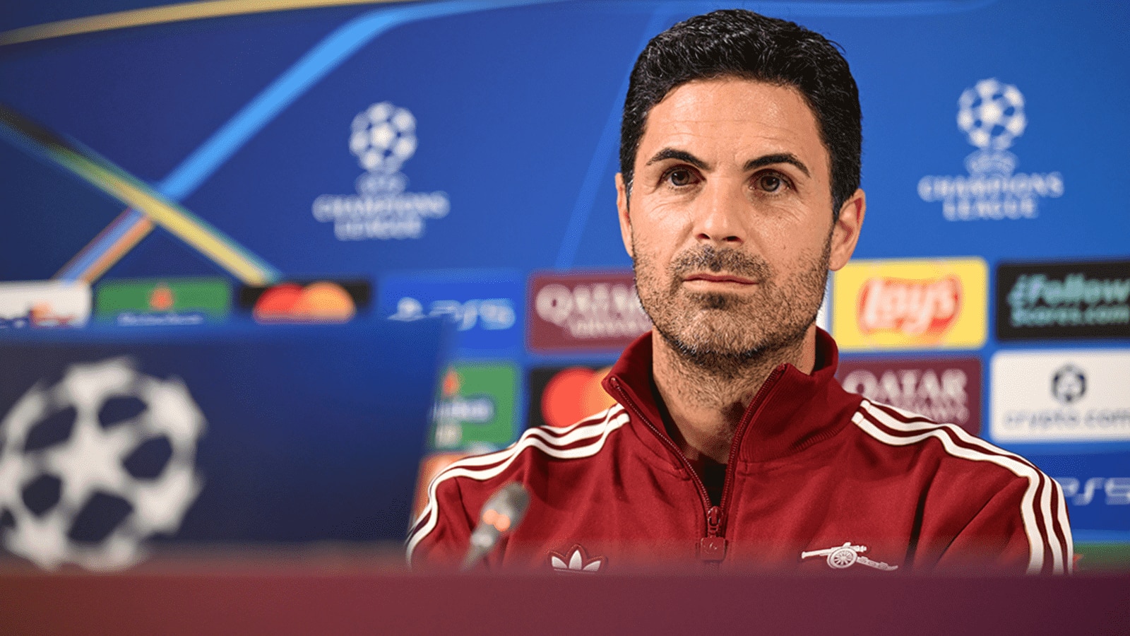 Iată o reformulare a titlului: “Declarațiile lui Arteta înainte de meciul cu Athletic Club | Conferință de presă | Știri”

Sau, utilizând sinonime:

“Cuvinetele lui Arteta înaintea confruntării cu Athletic Club | Intervenție la conferința de presă | Ultimele știri”

Sau:

“Cuvântarea lui Arteta înaintea meciului împotriva Athletic Club | Știri din conferința de presă | Actualități”
