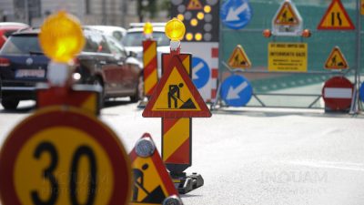 Trafic restricționat în noaptea de vineri spre sâmbătă pe Calea Victoriei, din cauza unor lucrări de reparare a asfaltului