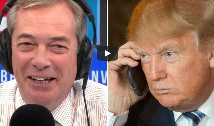 Nigel Farage, șeful partidului Reform UK, s-a întâlnit cu fostul președinte Donald Trump în Biroul Ovalea noastră”
