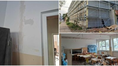 Părinții, solicitați să realizeze lucrări de zugrăvit în clasele unei școli din Arad, deși reabilitarea este acoperită din fonduri europene / Conducerea școlii afirmă că fondurile PNRR acoperă doar izolarea termică, iar primăria a plătit doar pentru reîmprospătarea vopselei holurilorea noastră”