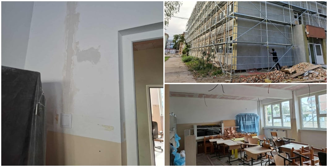 Părinții, solicitați să realizeze lucrări de zugrăvit în clasele unei școli din Arad, deși reabilitarea este acoperită din fonduri europene / Conducerea școlii afirmă că fondurile PNRR acoperă doar izolarea termică, iar primăria a plătit doar pentru reîmprospătarea vopselei holurilorea noastră”