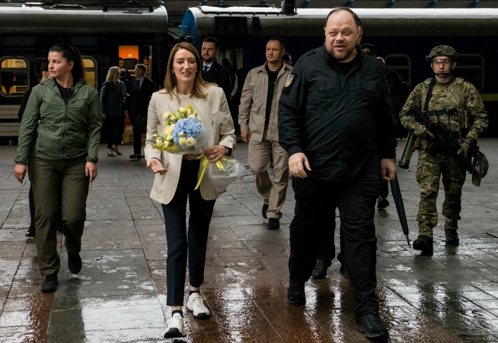 Președinta Parlamentului European, Roberta Metsola, va anunța astăzi la Kiev inaugurarea reprezentanței oficiale a PE în timpul vizitei sale în capitala ucraineanăea noastră”