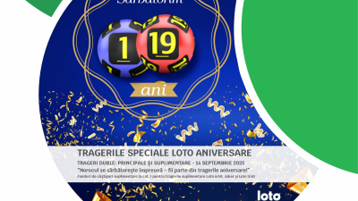 Extragerile speciale de aniversare ale Loteriei Române la jocul Loto.
