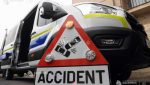 Vehicul al autorităților, implicat într-un eveniment rutier fatal la Giurgiu; un šofer de motocicletă și-a pierdut viața.