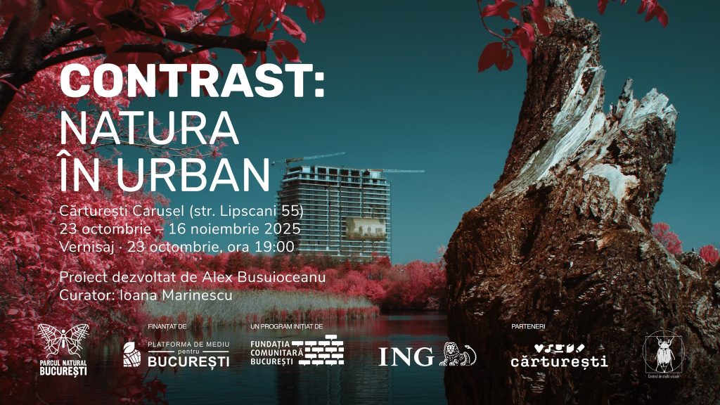 [ad_1] Expoziția „Contrast: Natura în urban”, programată pentru 23 octombrie, de la ora 19:00, va aduce în centrul atenției o selecție de imagini surprinse de fotograful Alexandru Busuioceanu și de Rangerii Urbani ai Asociației Parcul Natural București