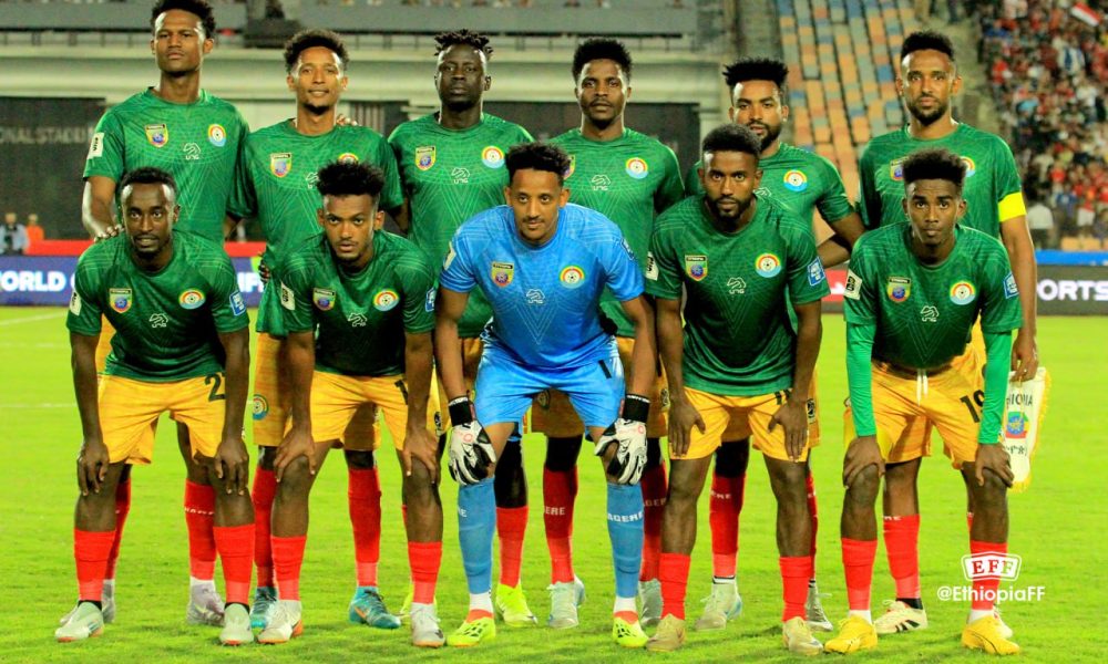 Etiopia învinge Guinea-Bissau în calificările pentru Cupa Mondială FIFA 2026 – Competiția de Fotbal a Asociației de Fotbal din Africa de Est și Centrală.
Sau, alternativ:
Etiopia triumfă împotriva Guineei-Bissau în bătălia pentru calificarea la Campionatul Mondial de Fotbal din 2026, într-un meci organizat de competiția de fotbal a regiunii est-centrale africane.