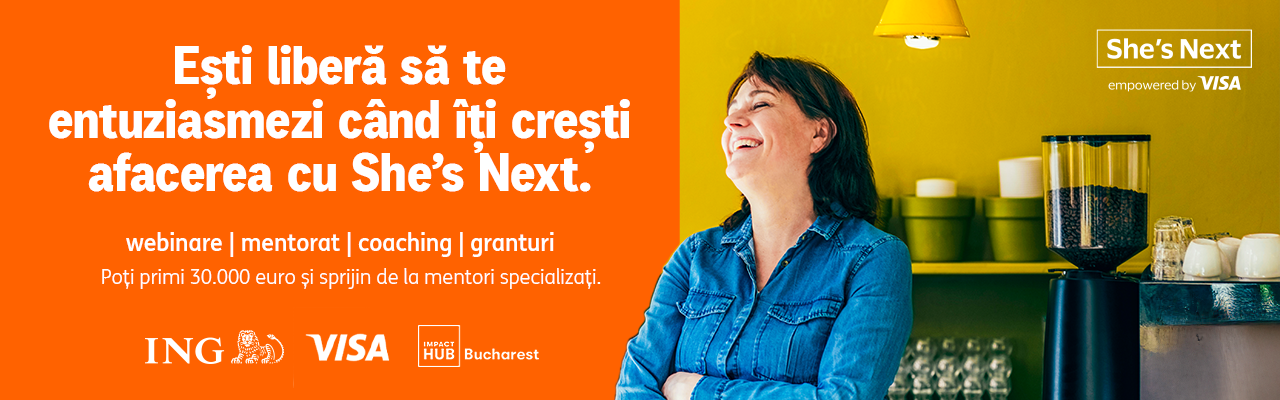 She’s Next revine cu suport pentru antreprenori: mentorat, ateliere și fonduri de până la 30.000 euro pentru femeile afaceriere, într-un program dedicat creșterii comuneea noastră”