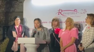 Mirabela Grădinaru, partenera președintelui Nicușor Dan, aprinde luminile roz la Palatul Cotroceni de Ziua Luptei împotriva Cancerului de Sân: Importanța sprijinului familial, a competenței și profesionalismului medicilor în astfel de provocăriea noastră”
