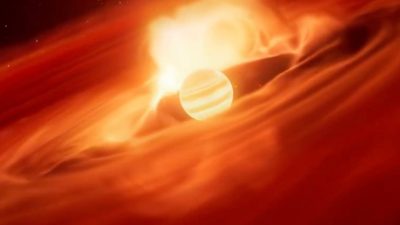 O planetă extrasolară singuratică din spațiul interstelar absorbe până la 6 miliarde de tone de praf și gaz pe secundăea noastră”
