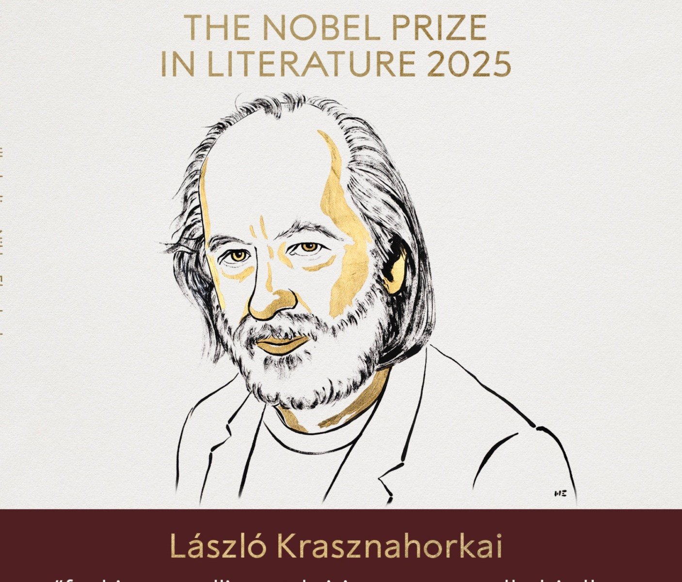 Transmisie live: Anunțarea laureatului Premiului Nobel pentru Literatură 2025 – Laszlo Krasznahorkai, autor maghiar devenit cunoscut pentru operele sale remarcabileea noastră”