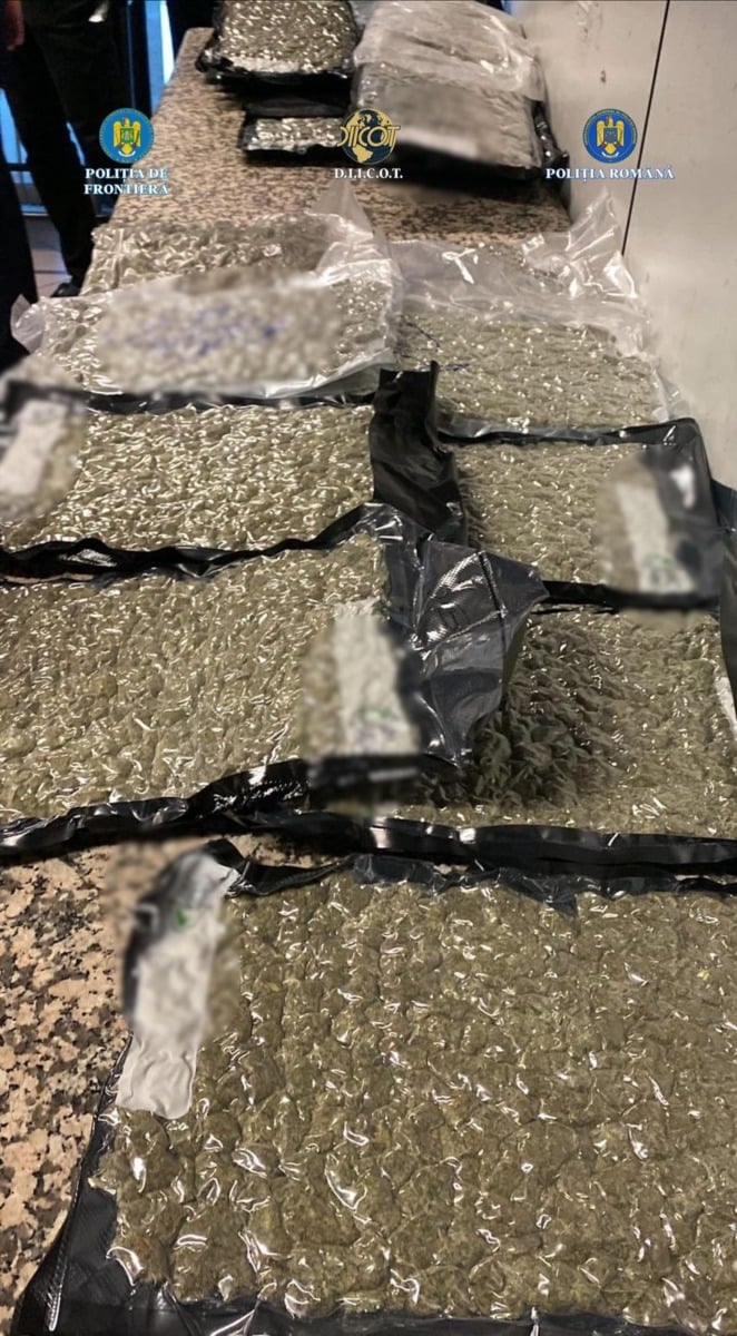 Albanez capturat cu 22 de kilograme de canabis într-un troler adus în România pe ruta Atena-București, reținut de DIICOTea noastră”