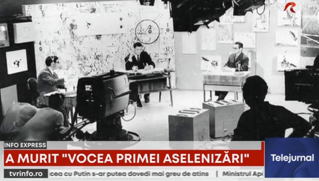 S-a stins din viață Andrei Bacalu, vocea care a narat în timp real, pentru postul public de televiziune, istorica aterizare pe Luna din luna iulie anul 1969