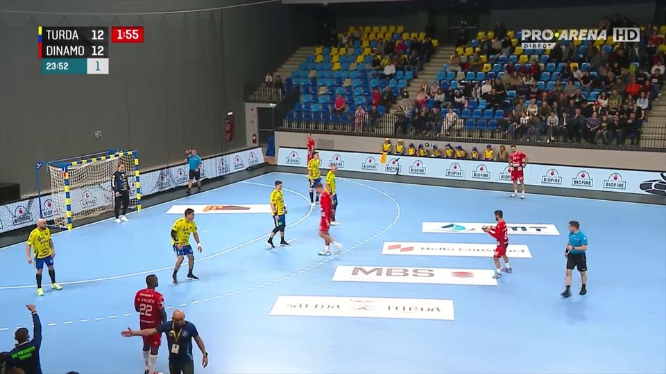 Potaissa Turda – Dinamo se transmite în direct în acest moment pe Pro Arena și pe platforma VOYO | Meci important în Liga Zimbrilor