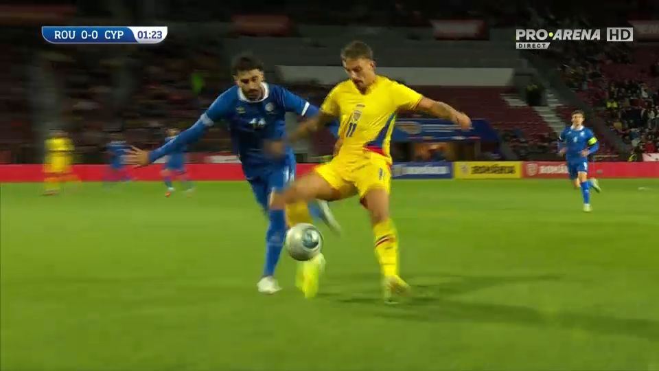 România U21 vs. Cipru U21 0-0, ÎN DIRECT pe Pro Arena și VOYO | Începerea meciului