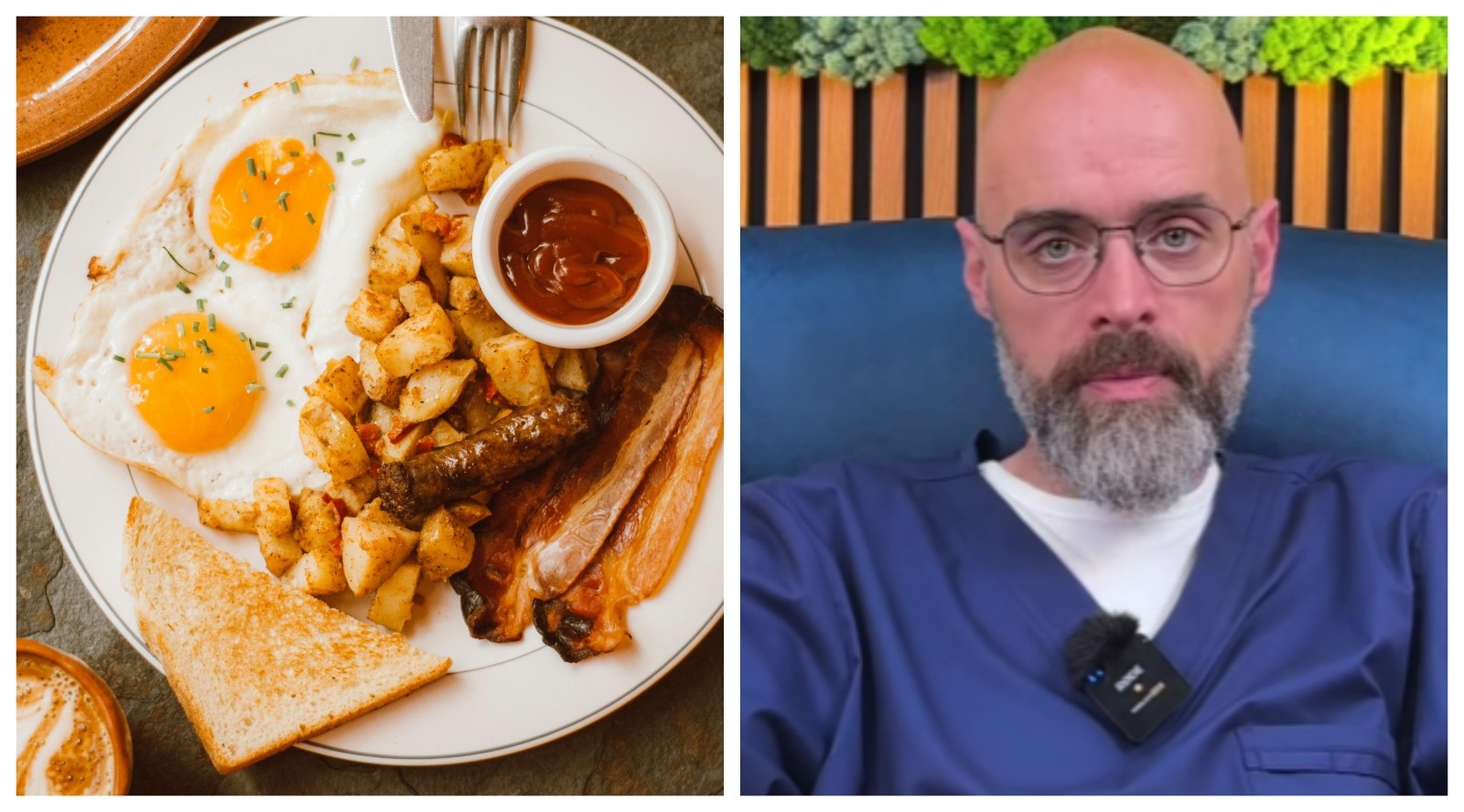 Combinații de mic dejun aparent sănătoase care pot afecta negativ ficatul și intestinele / Dr. Răzvan Vintilescu avertizează: „Ouăle prăjite cu bacon pot provoca probleme cardiovasculare dimineața, iar dulciurile și cafeaua sporesc riscul de diabet și gastrită cronică”ea noastră”
