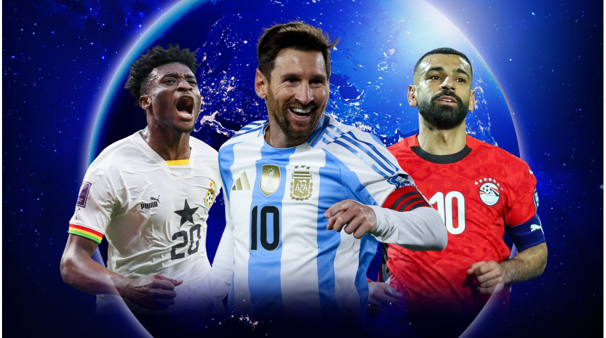 Titlul reformulat ar putea fi: “Toate tările calificate până în prezent pentru Campionatul Mondial de Fotbal din anul două mii douăzeci și șase – printre care se numără Argentina, Ghana și Japonia, în total douăzeci și una de țări”.