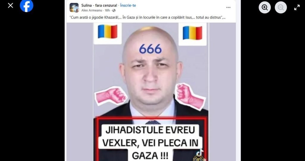 Organizația Evreiască Europeană condamna intimidarea și amenințările cu tentă antisemită îndreptate împotriva deputatului Silviu Vexler