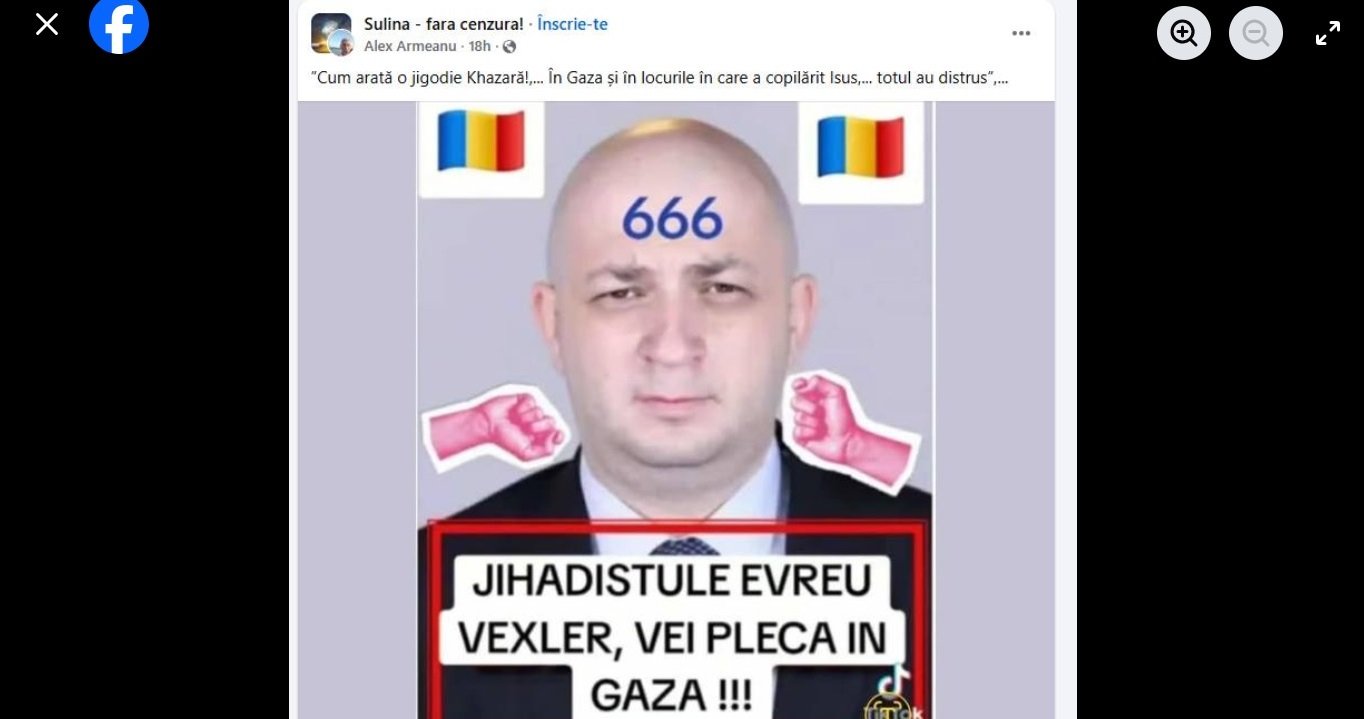 Organizația Evreiască Europeană condamna intimidarea și amenințările cu tentă antisemită îndreptate împotriva deputatului Silviu Vexler