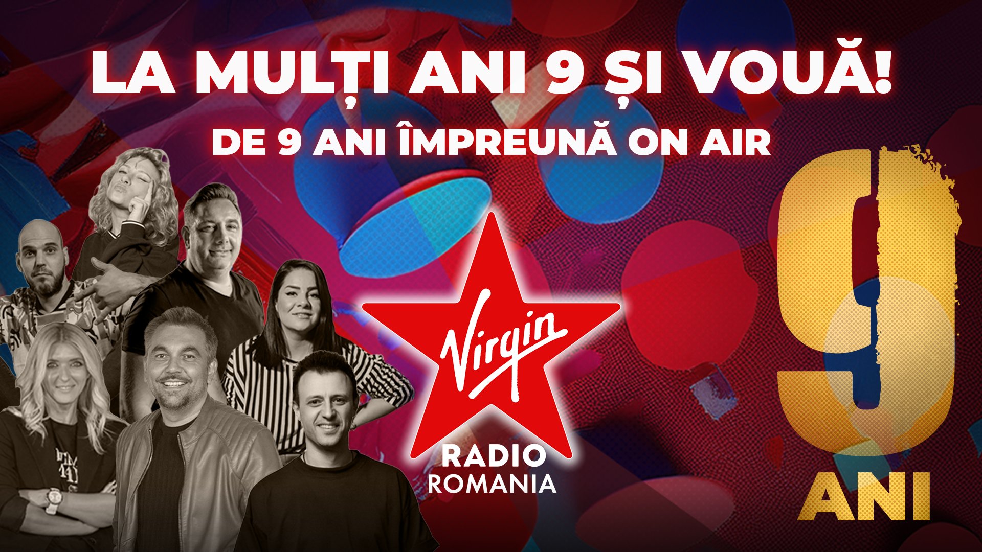 Virgin Radio România împlinește 9 ani: sărbătoare cu premii!