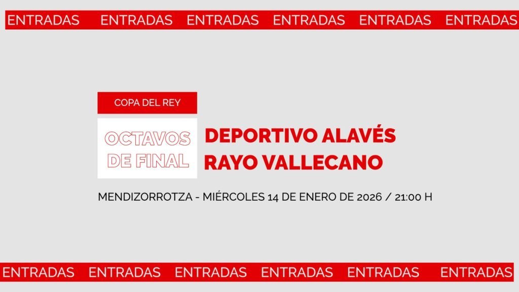 Bilete pentru Rayo Vallecano – Deportivo Alavés: Vânzări începând cu 12 ianuarie Suporterii echipei Rayo Vallecano au motive de bucurie, deoarece clubul a anunțat că biletele pentru meciul din optimile de finală ale Cupei Regelui, care va avea loc pe 14 ianuarie împotriva formației Deportivo Alavés, vor putea fi achiziționate din 12 ianuarie