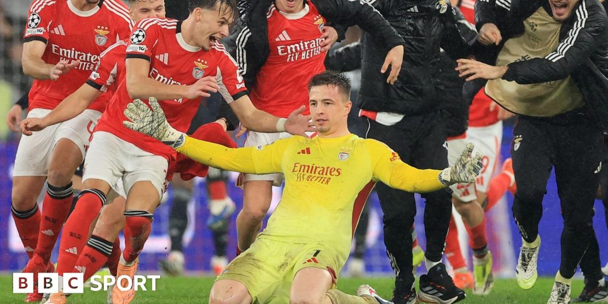 Benfica 4-2 Real Madrid: Goalkeeper Anatoliy Trubin's 98th-minute header puts Jose Mourinho's side into play-offs