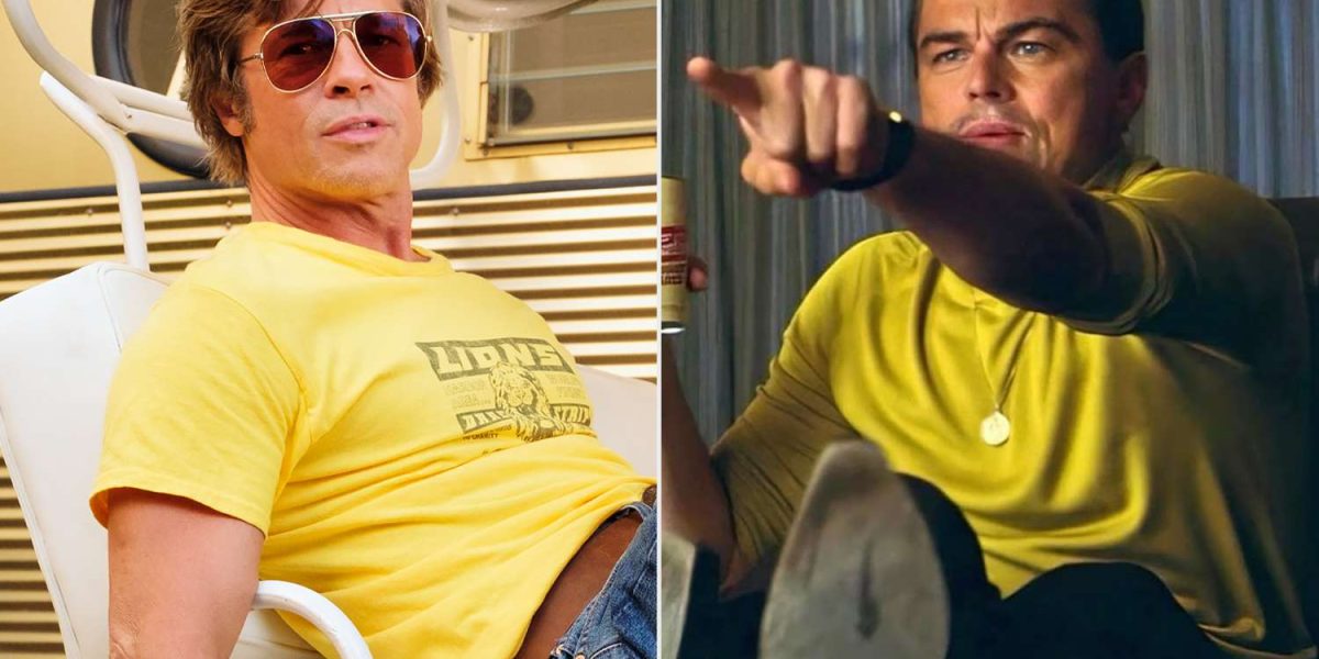 Brad Pitt didn't believe Leonardo DiCaprio when he pointed out his parents on set