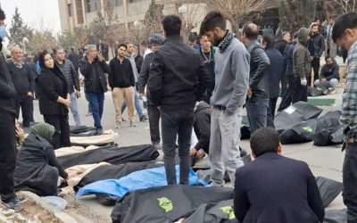 Videos of body bags and machine guns give rare glimpse of Iran's bloody crackdown