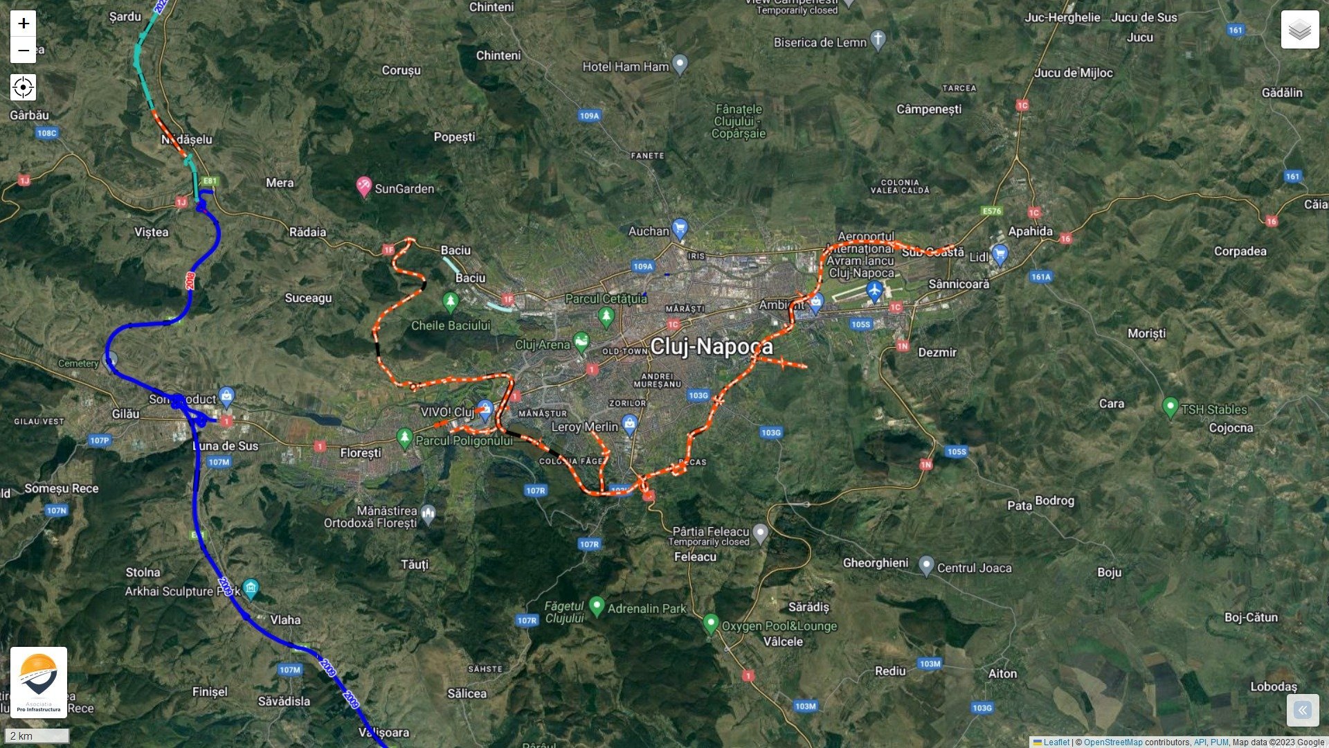 Controversă și incertitudine în derularea proiectului Centurii Metropolitane a Clujului Un proiect de anvergură pentru infrastructura orașului Cluj-Napoca, Centura Metropolitană, pare să intre într-o fază dificilă, după ce un conflict intern între membrii asocierii care a câștigat licitația pentru realizarea sa a aruncat o umbră asupra continuării lucrărilor