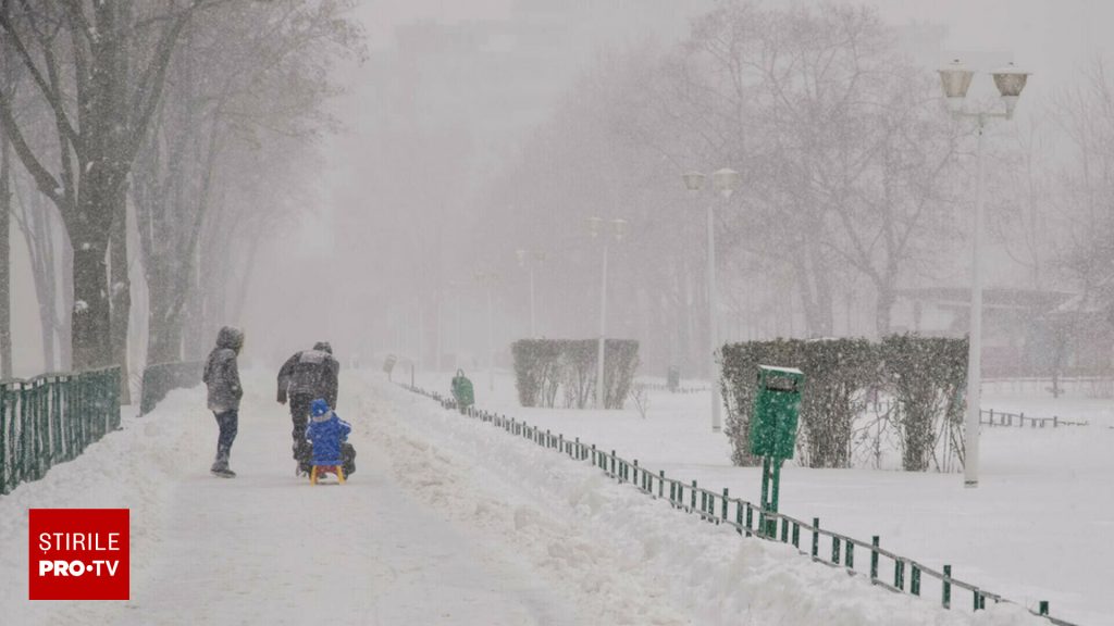 Ninsorile și lapovița se extind în mare parte din țară. Cod galben și portocaliu emis de meteorologi