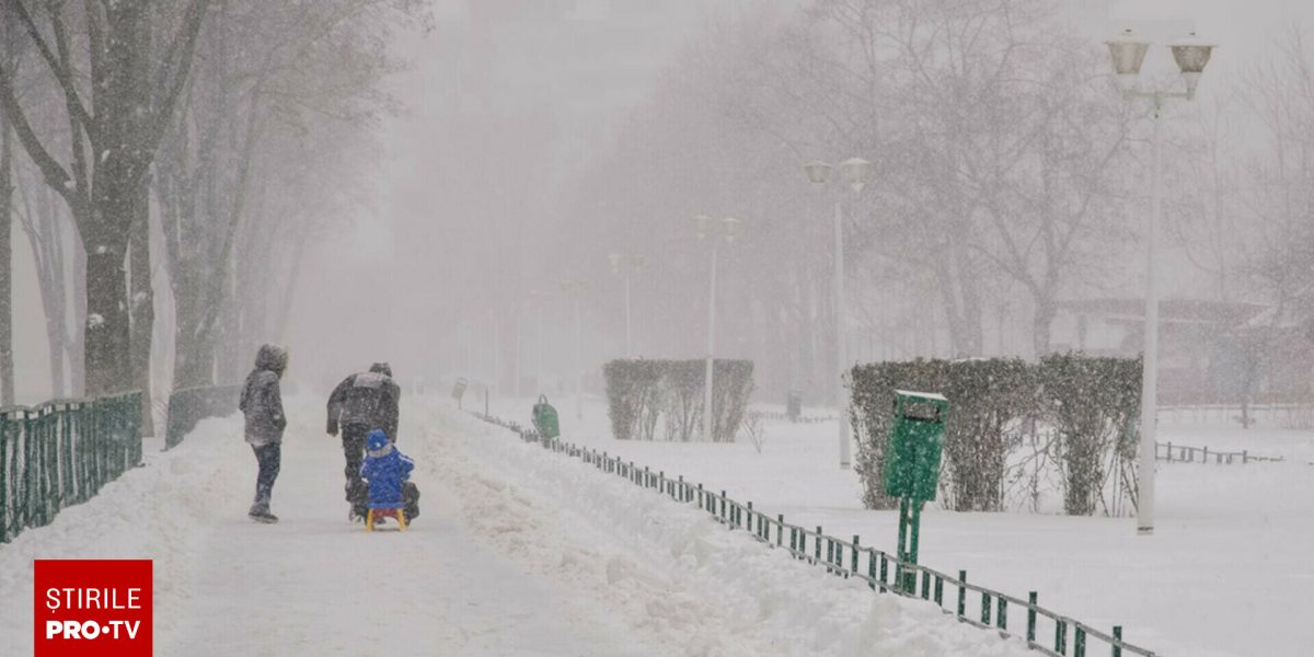 Ninsorile și lapovița se extind în mare parte din țară. Cod galben și portocaliu emis de meteorologi