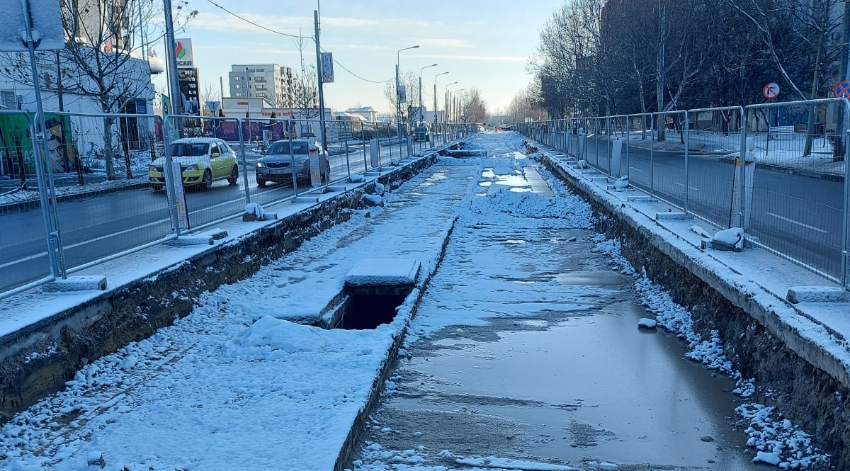 Descoperire pe șantierul tramvaiului de pe Bulevardul Basarabia: structură de beton neidentificată