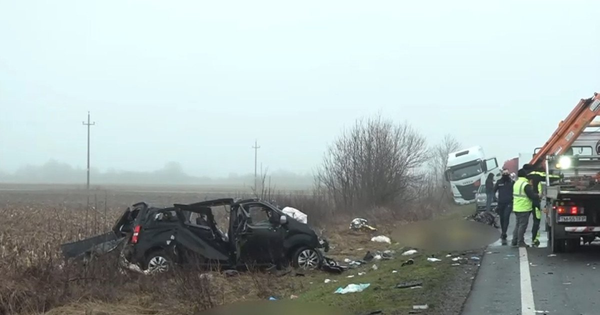 Accident devastator pe DN6: Şapte vieţi pierdute într-un impact în lanţ Marţi, 27 ianuarie, un grav accident rutier a avut loc pe DN6, în judeţul Timiş, soldat cu moartea a şapte persoane