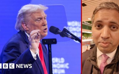 How was Trump's Davos speech received?