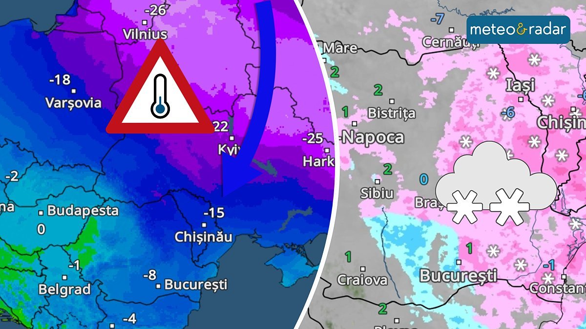 Un nou val de frig cuprinde România din weekend