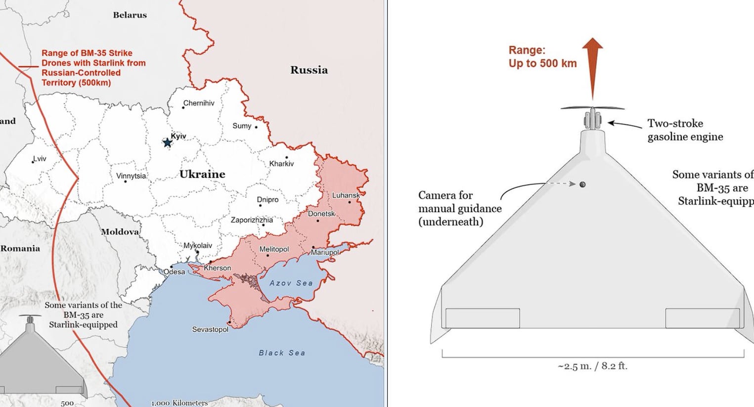 Rusia extinde agresiv aria de atac cu drone, folosind tehnologie americană pentru a-și crește capacitatea de lansare și pericolul asupra Ucrainei și regiunilor din apropiere