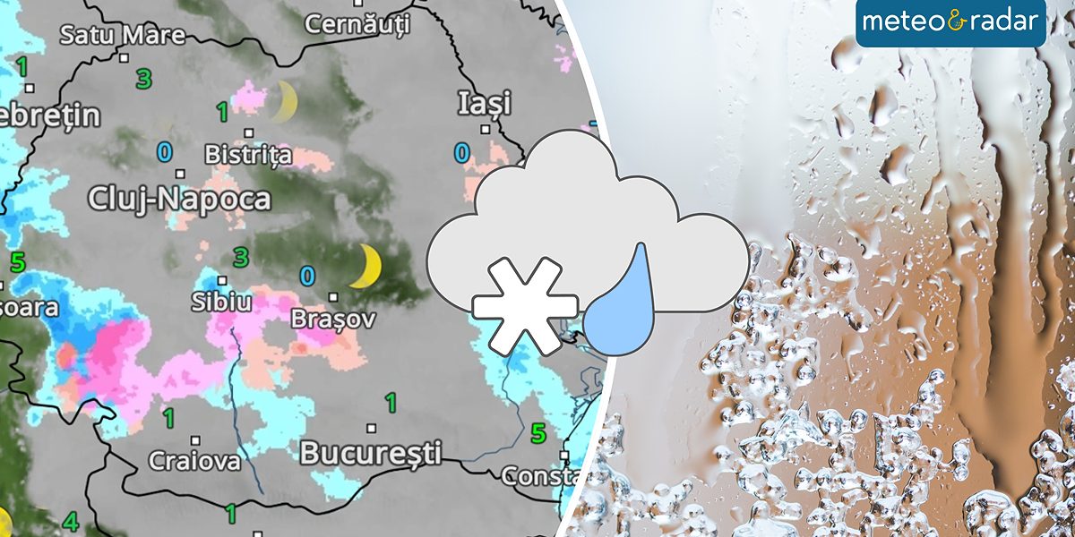 Vreme agitată în weekend: ploi și ninsori