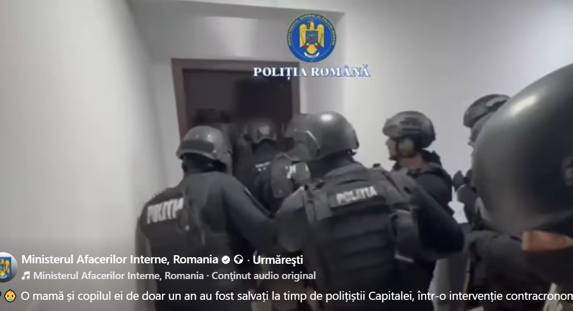 Mama și copilul de un an, salvați în ultimul moment de intervenția coordonată a poliției din București O intervenție rapidă și brusca a forțelor de ordine din Capitală a salvat sâmbătă viața unei mame și a copilului său de doar un an, aflați în pericol de agresiune