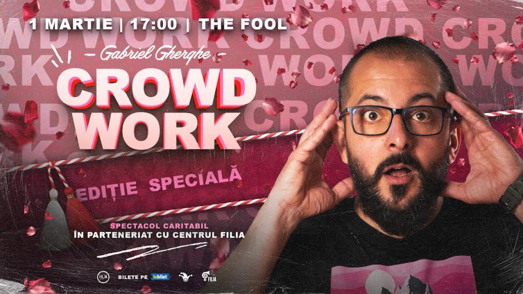 Pe 1 martie, comediantul Gabriel Gherghe aduce pe scenă un spectacol de stand-up cu totul special, dedicat luptei împotriva violenței asupra femeilor