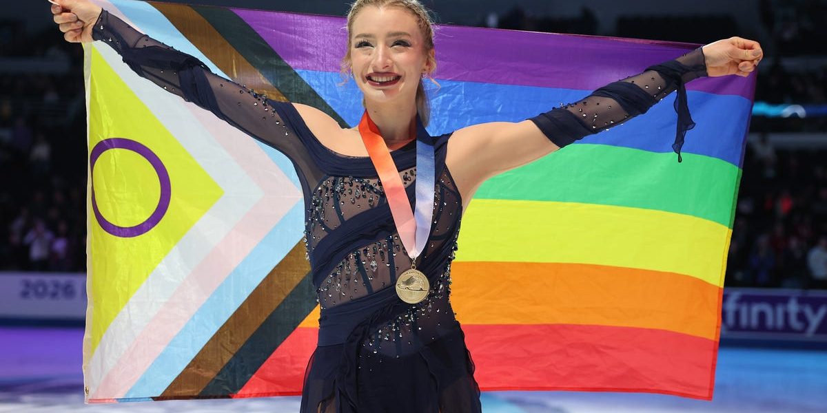 US figure skater Amber Glenn speaks out for LGBTQ community at Olympics