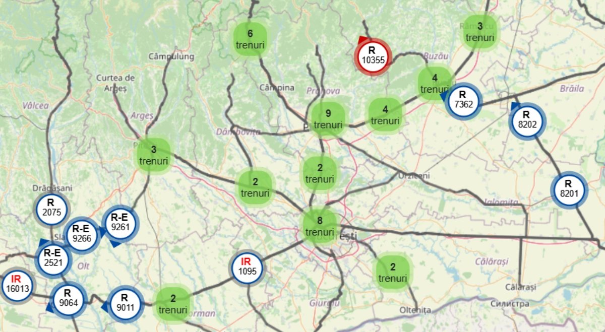Îngreunată și perturbată, circulația feroviară din Gara de Nord a fost grav afectată astăzi de condițiile meteo extreme care au acoperit întreaga țară