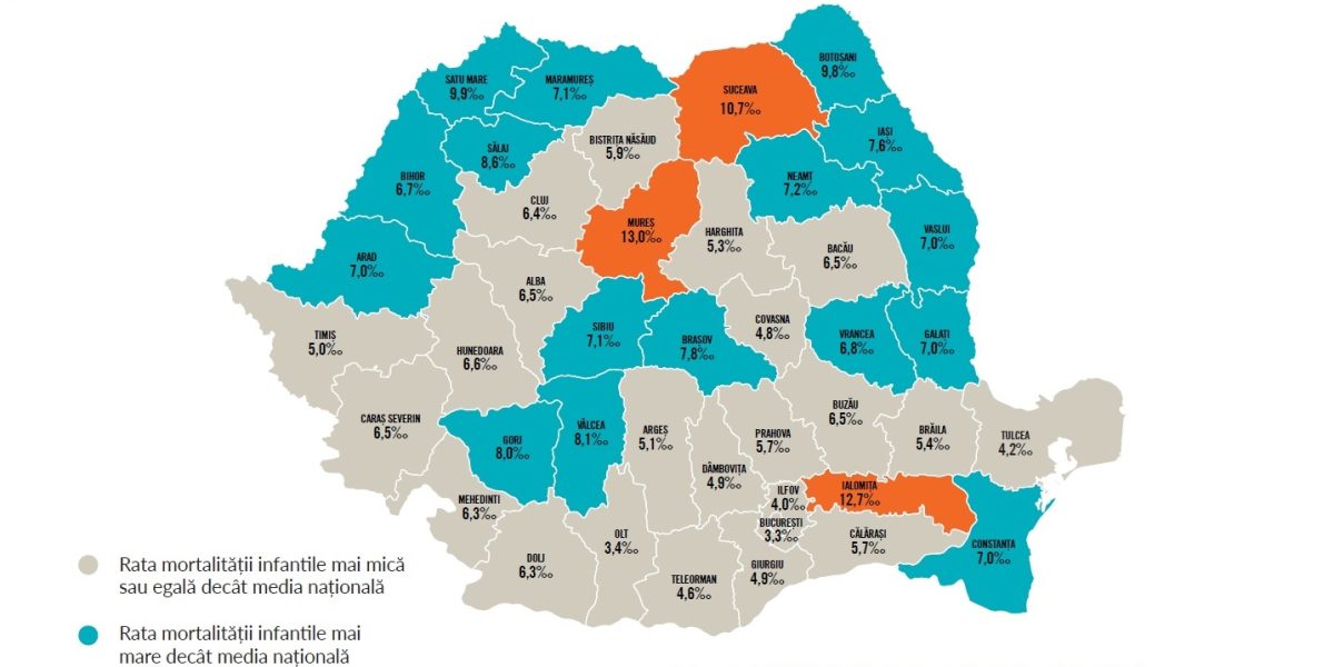 Harta-mortalitatii-infantile-Romania-2024.jpg - JurnalUrban
