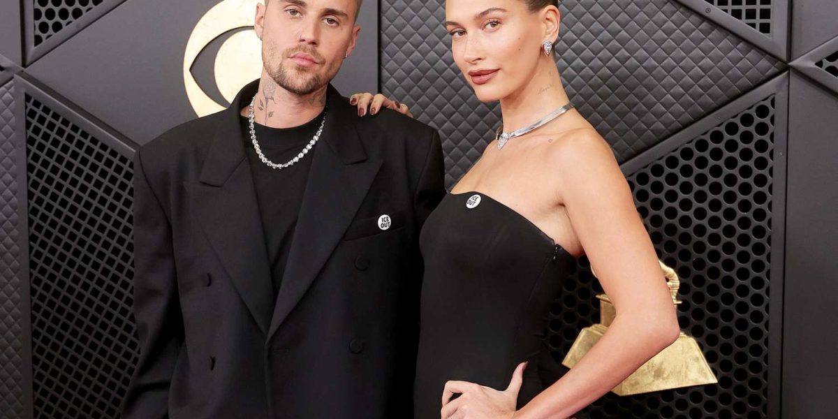 Justin and Hailey Bieber Rock Matching Black Ensembles at 2026 Grammys