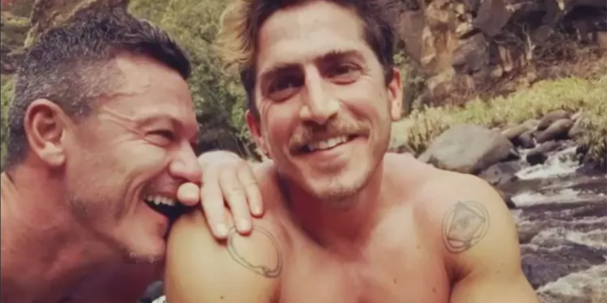 Luke Evans and Rafa Olarra when they were together